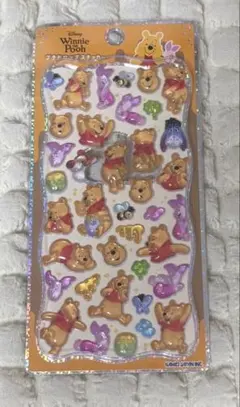正規品　プチドロップステッカー　プーさん　ディズニー