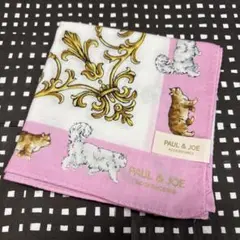 ポール&ジョー　大判ハンカチ　スカーフ　ねこ
