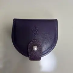 レザー コインケース パープル イタリア製
