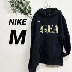 美品✨Nike 【M】GEAロゴ ブラックパーカー