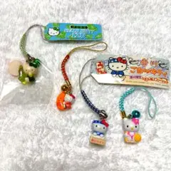 サンリオ ご当地キティストラップ 香川 うどん うどん職人バージョン お遍路さん