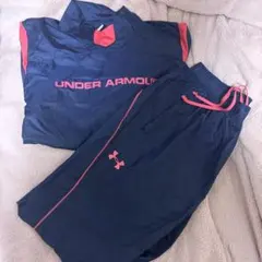 Under Armour ジャージ上下セット ネイビ×ピンク　サイズMD