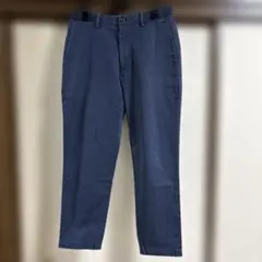 UNIQLO 楽ちんメンズリラックスフィット イージーアンクルパンツＳネイビー