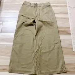 ユニクロ　ワイドパンツ　チノパン　Lサイズ　ゆったり