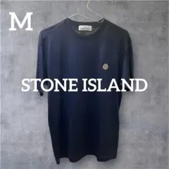 【美品】 STONEISLAND ワッペンロゴ Tシャツ ネイビー QR鑑定済みのサムネイル