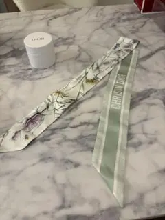 タグ付✨️Christian Dior 限定品 シルク フローラルミッツァ ロゴ DIOR | D-Floral ミッツァ スカーフ シルクツイル