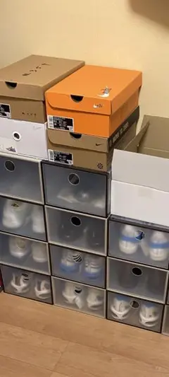 新品 ダイソー シューズボックス グレー 10個セット Shoe Box 新品 ダイソー シューズボックス グレー 10個セット Shoe Box