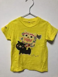 Tシャツ  (半袖)　キッズ　サイズ100　黄色　沖縄