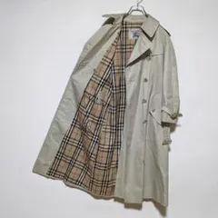 美品 80～90s バーバリー トレンチコート レディース 白タグ ベージュ19