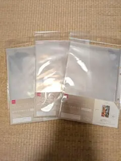 A5 クリアポケット　リフィル 3個セット シール帳にピッタリ！