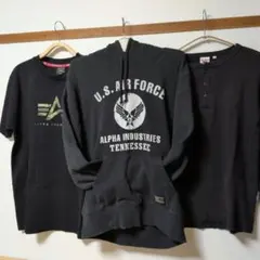 お得！　福袋　クリスマス　ALPHA　3点セット　パーカー　カットソー　Tシャツ