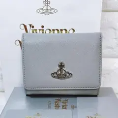 【ショッパー付き】新品 ヴィヴィアン・ウエストウッド　三つ折り財布 グレー