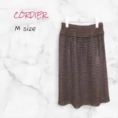 CORDIER ミディスカート 裏地 Mサイズ ダークグレー アクリル