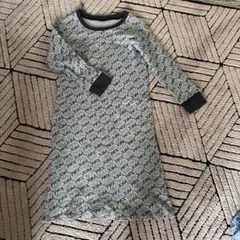 x-girl 柄 長袖ワンピース チュニック　サーマル