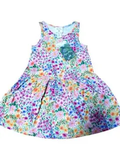 タグ付き Angela Mckay × H&M フラワープリントワンピース 98