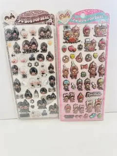 ぷくぷくシール 3Dシール 2枚セット 硬いシール