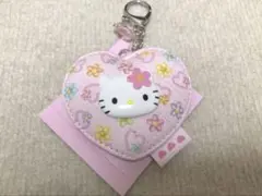 ハローキティ キルト ミラーチャームキーホルダー