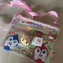 ドキンちゃん　オーロラクリアポーチ(マチ付き)