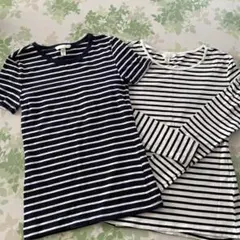 Ｈ&Ｍ　Tシャツ二枚組　半袖XS 長袖Ｓのサムネイル