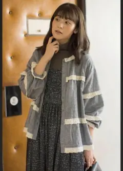 ゆべし×Samansa Mos2　サマンサモスモス　前後着2WAYブラウス