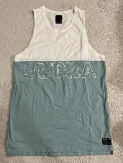 SUPRA スープラ タンクトップ Mサイズ ホワイト/グリーン