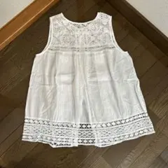 ホワイトレースノースリーブキャミソールのサムネイル