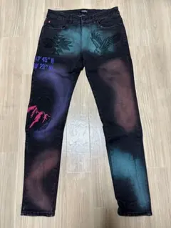 大人気 完売品 janpari ラインストーン ブラック スキニー 34 Y2K 