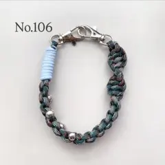 ハンドストラップ　スマホストラップ　パラコード　緑　水色　シルバー　ハンドメイド