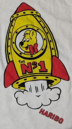 HARIBO ハリボー ゴールドベア プリント 半袖 Tシャツ