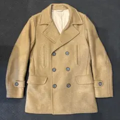 GREEN LABEL RELAXING キャメル ピーコート Ｌ