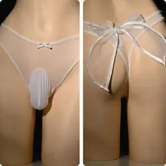 ☆新品☆【メンズバックリボン付きtバック】セクシーtバック　ぞうさんパンツ