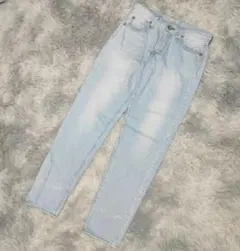 【ロデオクラウンズ】デニム（XS）ストライプ ストレート RCWB 薄め