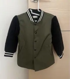 ブランシェス⭐︎オリーブグリーン フリース袖 ジャケット