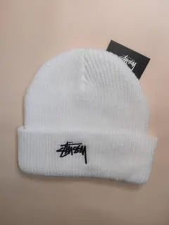 Stussy ニット帽 ビーニー ホワイトのサムネイル