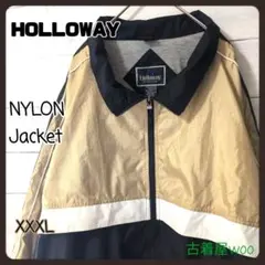 90Ｓ古着HOLLOWAYホロウェイスタンドカラーナイロンジャケットXXXL
