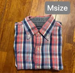 NEWYORKER ボタンダウン　長袖　チェック ネルシャツ Mカジュアル