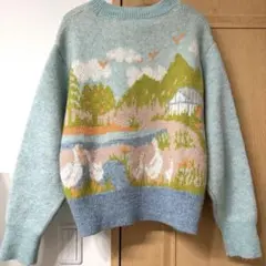 ZARA ニット Sサイズ 農場デザイン