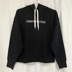 Tommy Hilfiger スポーツ ロゴパーカー ブラック S