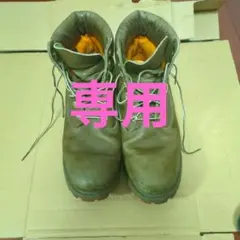 liuさん専用　Timberland　オリーブグリーン レザー ハイカットブーツ
