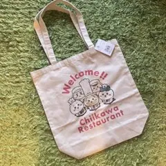 ちいかわレストラン トートバッグ Welcome うさぎ ハチワレ シーサー