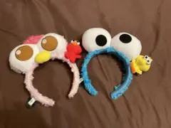 クッキーモンスター＆ビッグバード カチューシャ