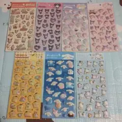 ダイソー サンリオぷくっとシール　7枚セット