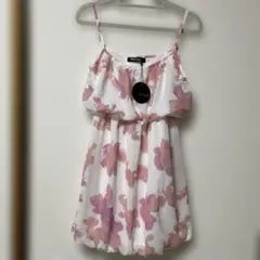 b-57【タグ付き/DAZZY STORE ミニキャミワンピース　M ピンク】