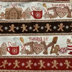 USAコットン クリスマス 生地 ジンジャーブレッド スイーツ