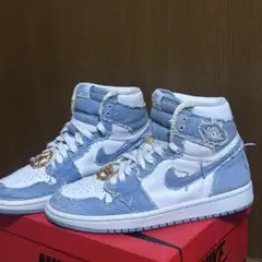 Nike Air Jordan 1 デニム/ホワイト ハイカット