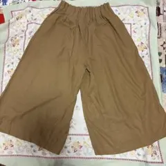 ニコアンド★niko and 茶系ガウチョパンツ ゴムウエスト　サイズＭ