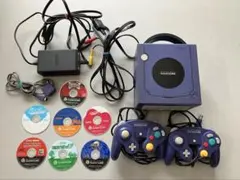 【動作確認済み】ゲームキューブ バイオレットコントローラー 、ソフト7枚セット