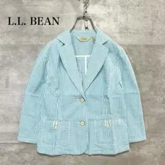 L.L.Bean ストライプ テーラードジャケット サマー　レディースのサムネイル