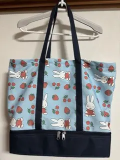 新品☆ミッフィー☆保冷保温ポケット付き2段トートバッグ