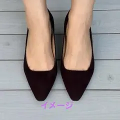 FABIO RUSCONI 上品なパープルカラーが魅力のスエードパンプスです。